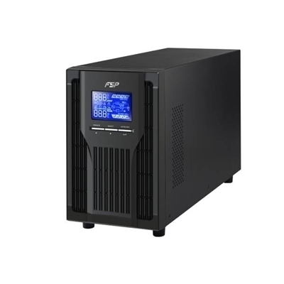 UPS FSP FORTRON CHAMP 1K TOWER 1000VA/900W ONLINE PURE SINEWAVE LCD CONVERTER/ECO MODE SNMP USB RS-232 2*12V/9AH 3*IE FINO:31/05 - cod. 42.1004