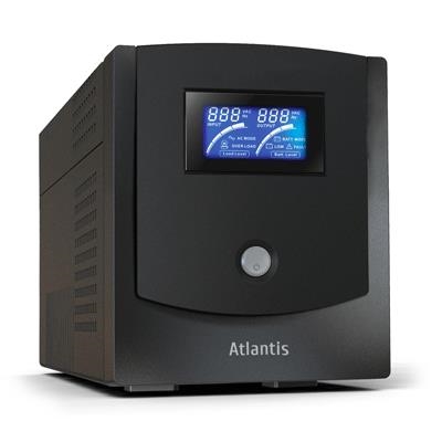 UPS ATLANTIS A03-HP1502 1500VA/750W SINEWAVE UPS+STABILIZ+FILTRI SW SHUTDOWN PC INT. USB- DOPPIA BATTERIA -- cod. 42.9150