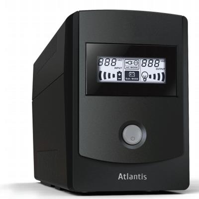 UPS ATLANTIS A03-HP851 850VA/480W SINEWAVE UPS+STABILIZ+FILTRI SW DI CONTROLLO INCLUSO- BATT. 12V - cod. 42.922
