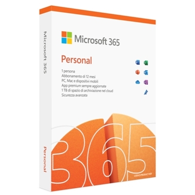 MICROSOFT (OFFICE) 365 PERSONAL QQ2-01428 - SUBSCRIPTION 1 ANNO P8 - MEDIALESS WIN/MAC - cod. 51.454