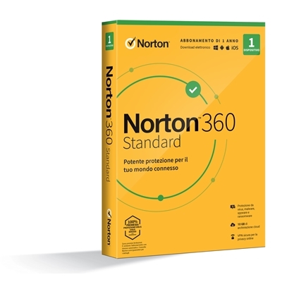 NORTON BOX 360 STANDARD --1 DISPOSITIVO (21397790) - 10GB BACKUP FINO:27/05 - cod. 59.272