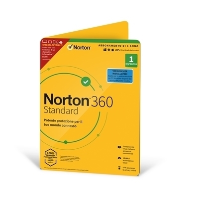 NORTON 360 STANDARD 2020 TECH BENCH BREVI ATTACH -- 1 DISPOSITIVO (21422613) - 25GB BACKUP - cod. 59.279