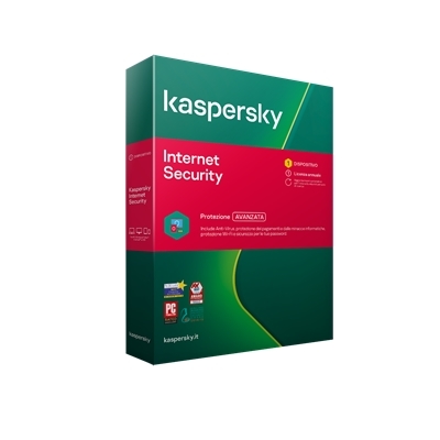 KASPERSKY BOX INTERNET SECURITY 2020 -- 1 DISPOSITIVO (KL1939T5AFS-20SLIM) FINO:30/06 - cod. 59.9723